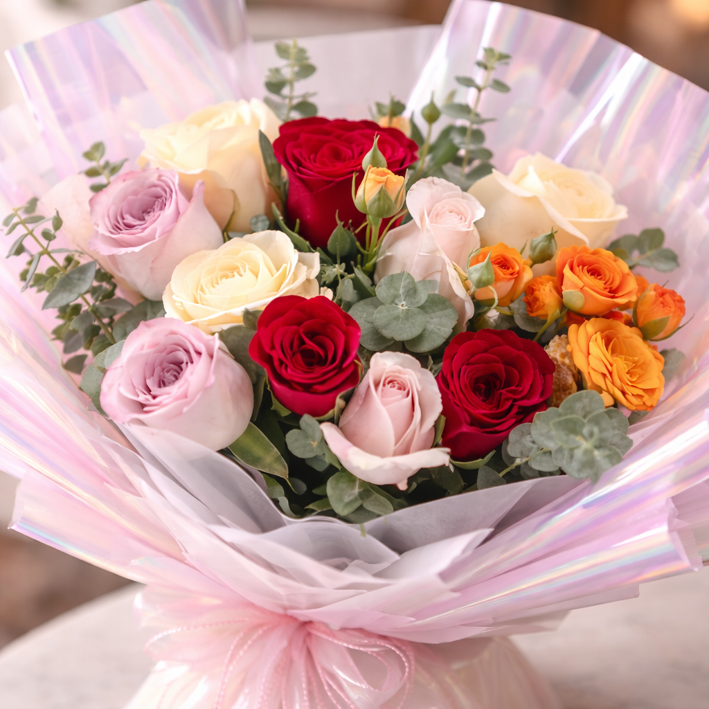 Whimsy Chorus (Roses) | Fresh Flower Bouquet