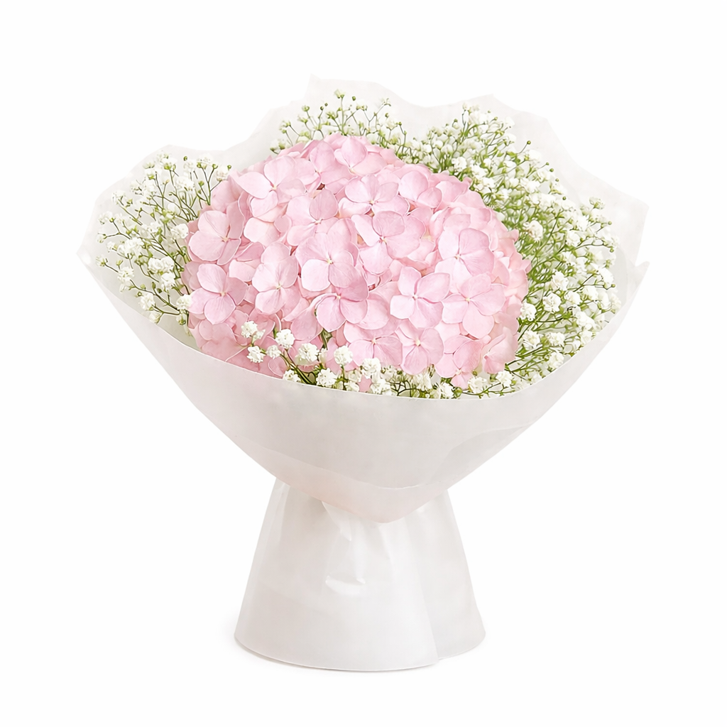 Fluffy Bloom (Hydrangeas, Baby's Breath) | Fresh Bouquet