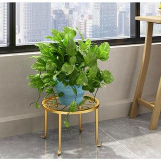 Gold Metal Large Plant Stand