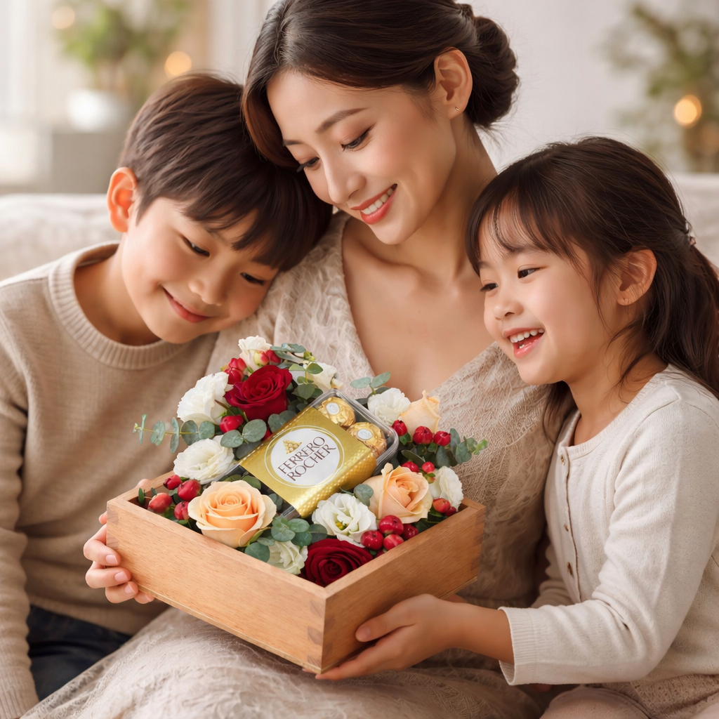 Golden Indulgence (Roses, Hypericum Berries) | Chocolate Bouquet