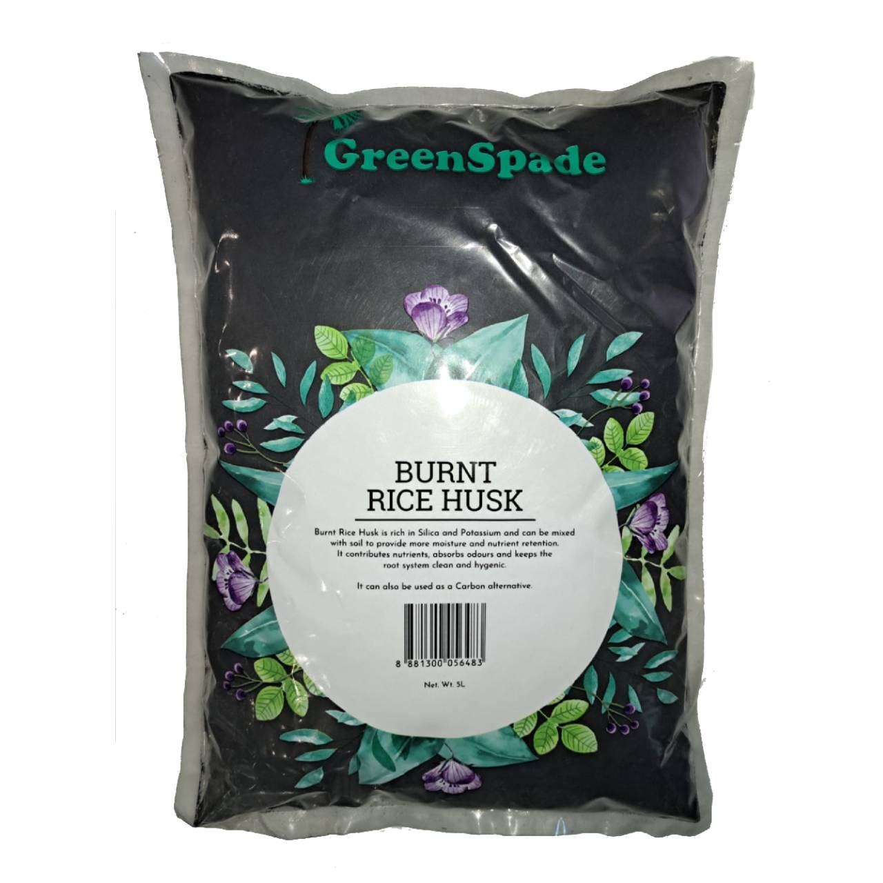 GreenSpade Burnt Rice Husk 5L