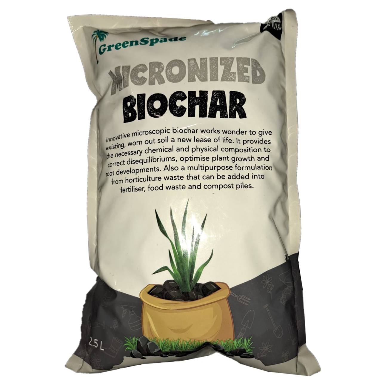 GreenSpade Micronized Biochar Soil Enhancer