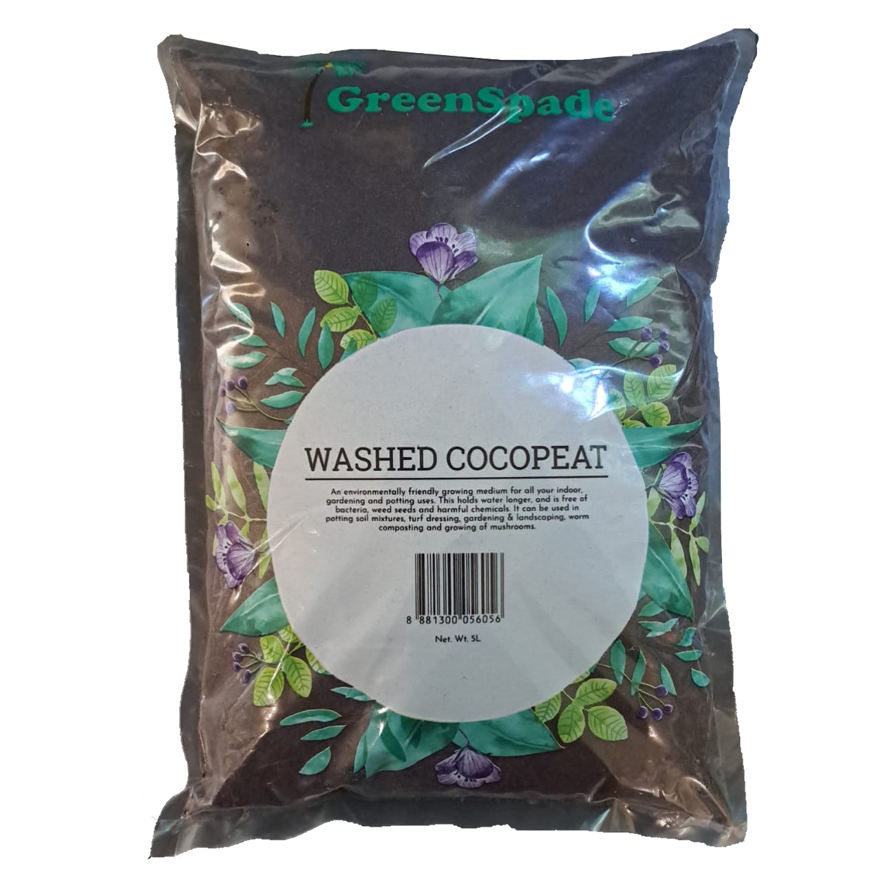 GreenSpade Washed Cocopeat 5L
