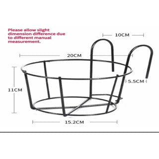 Hanging Circle Black Metal Pot Rack