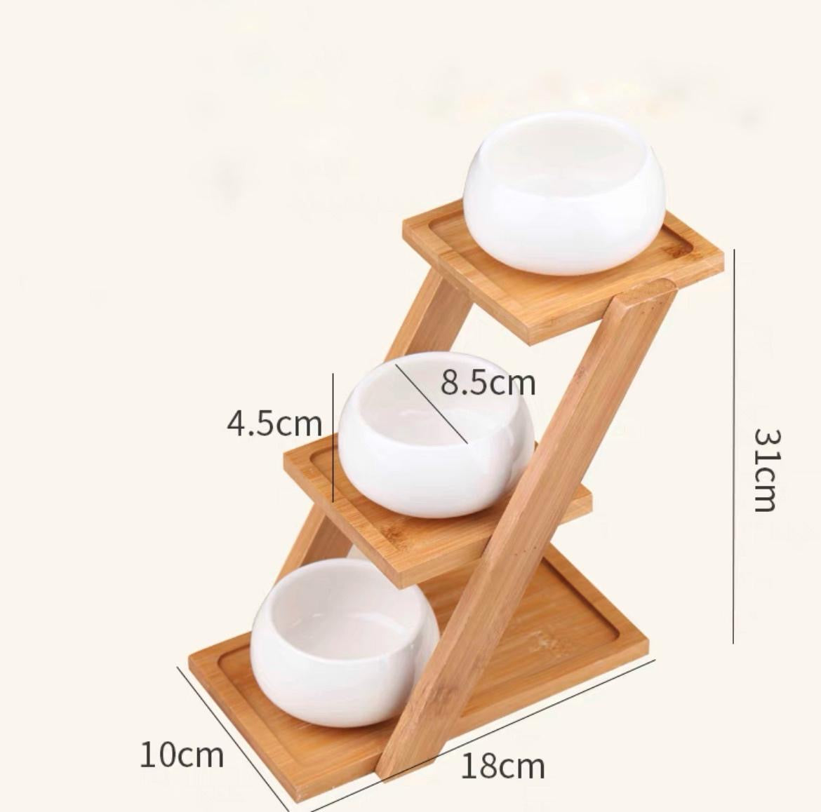 Mini Pots with Ladder Shelf