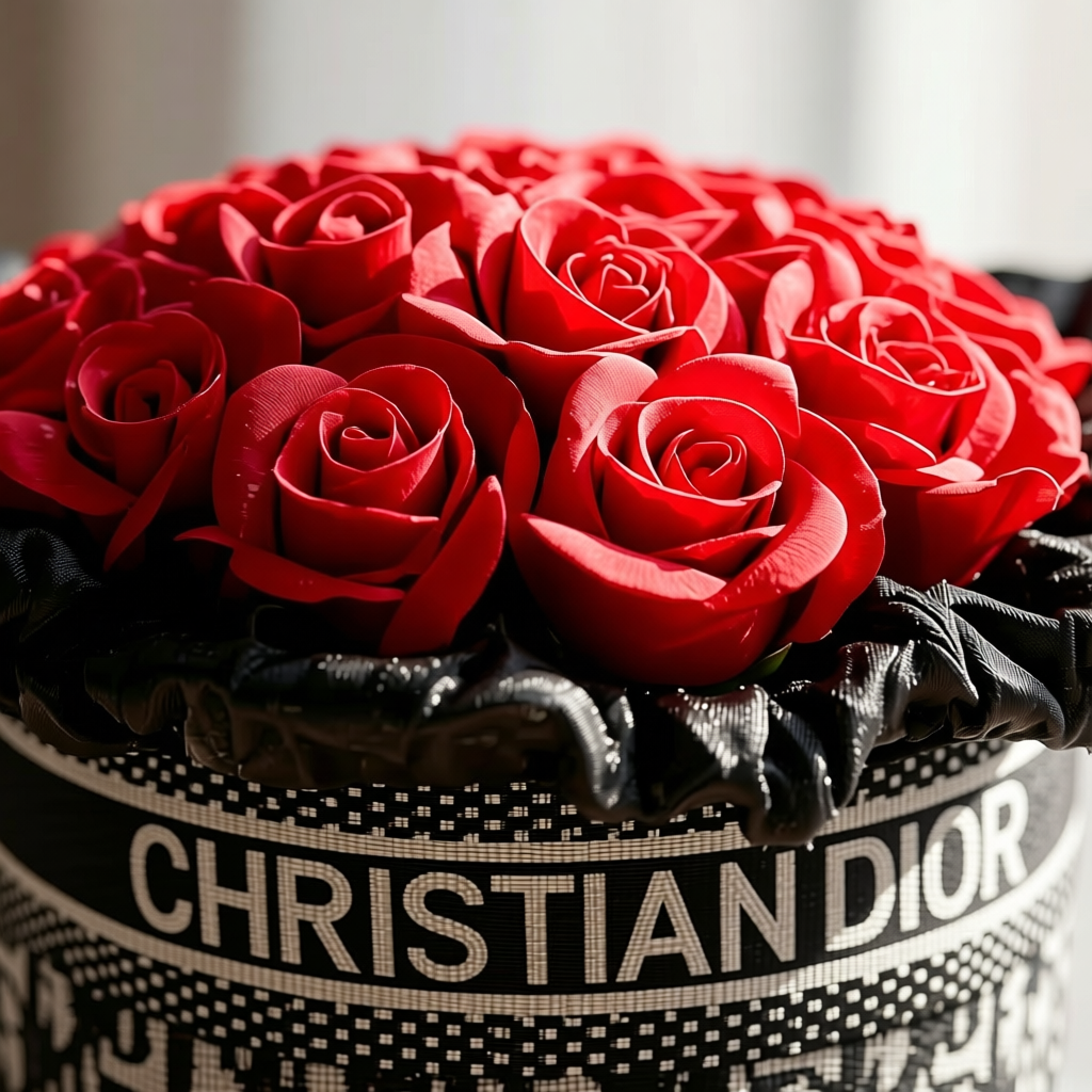 Noir Couture Devotion (Red Roses) | Preserved Bouquet