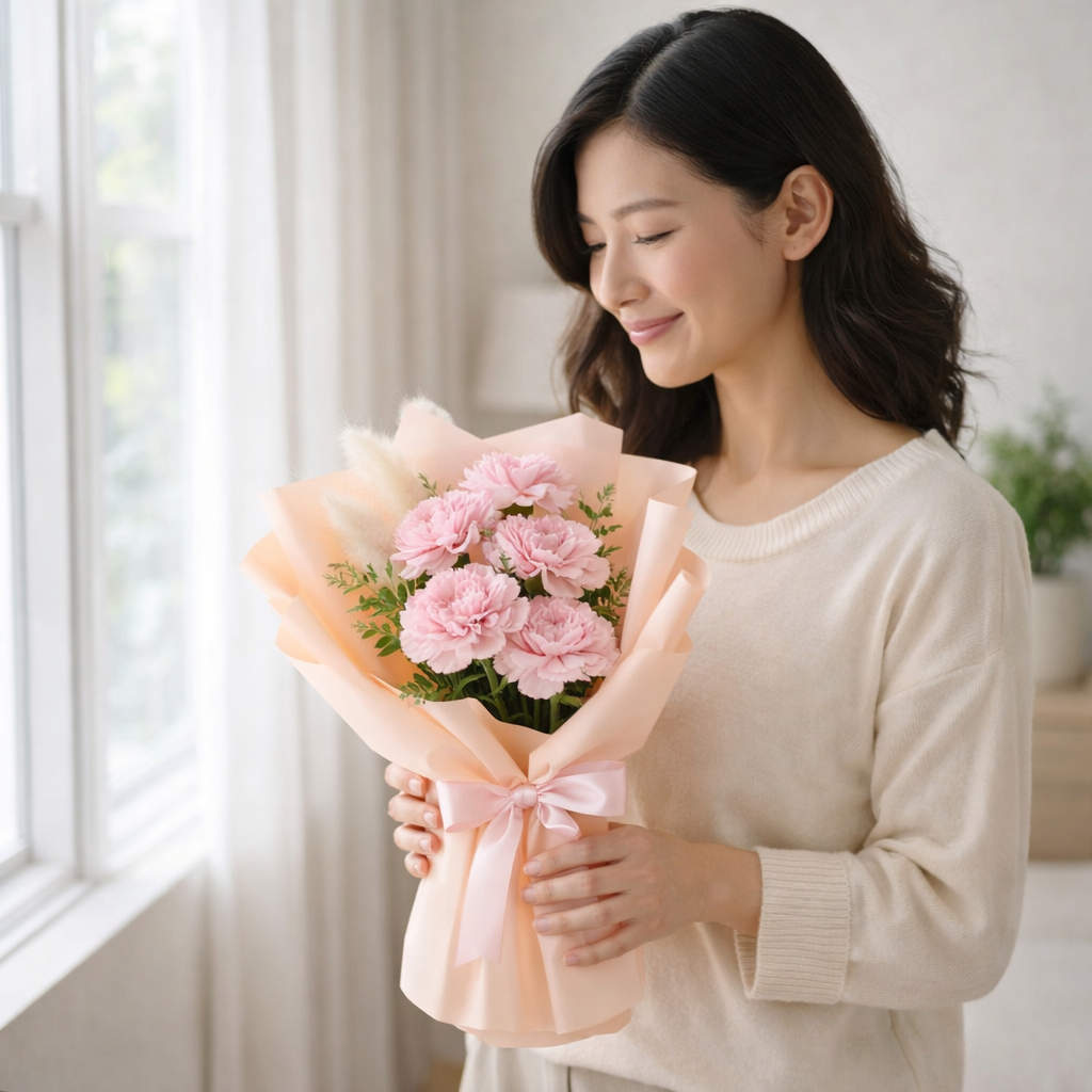 Pink Lullaby (Carnation, Bunny Tail) | International Women's Day Flowers