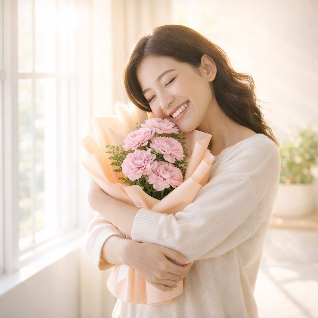 Pink Lullaby (Carnation, Bunny Tail) | International Women's Day Flowers