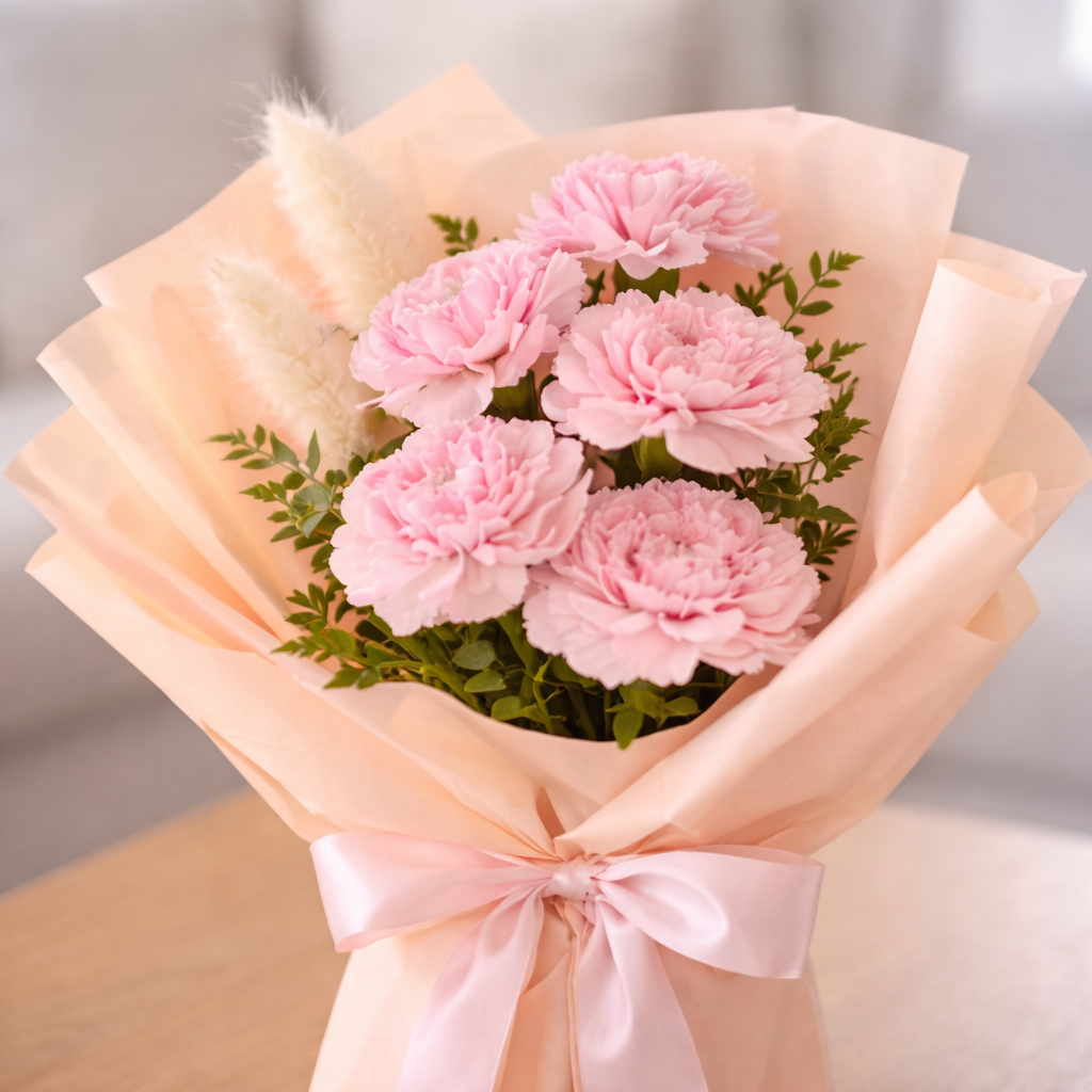 Pink Lullaby (Carnation, Bunny Tail) | International Women's Day Flowers