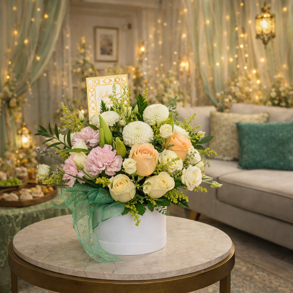 Poem in Pastel (Rose, Carnation, Lily) | Hari Raya Bloom Box Flowers