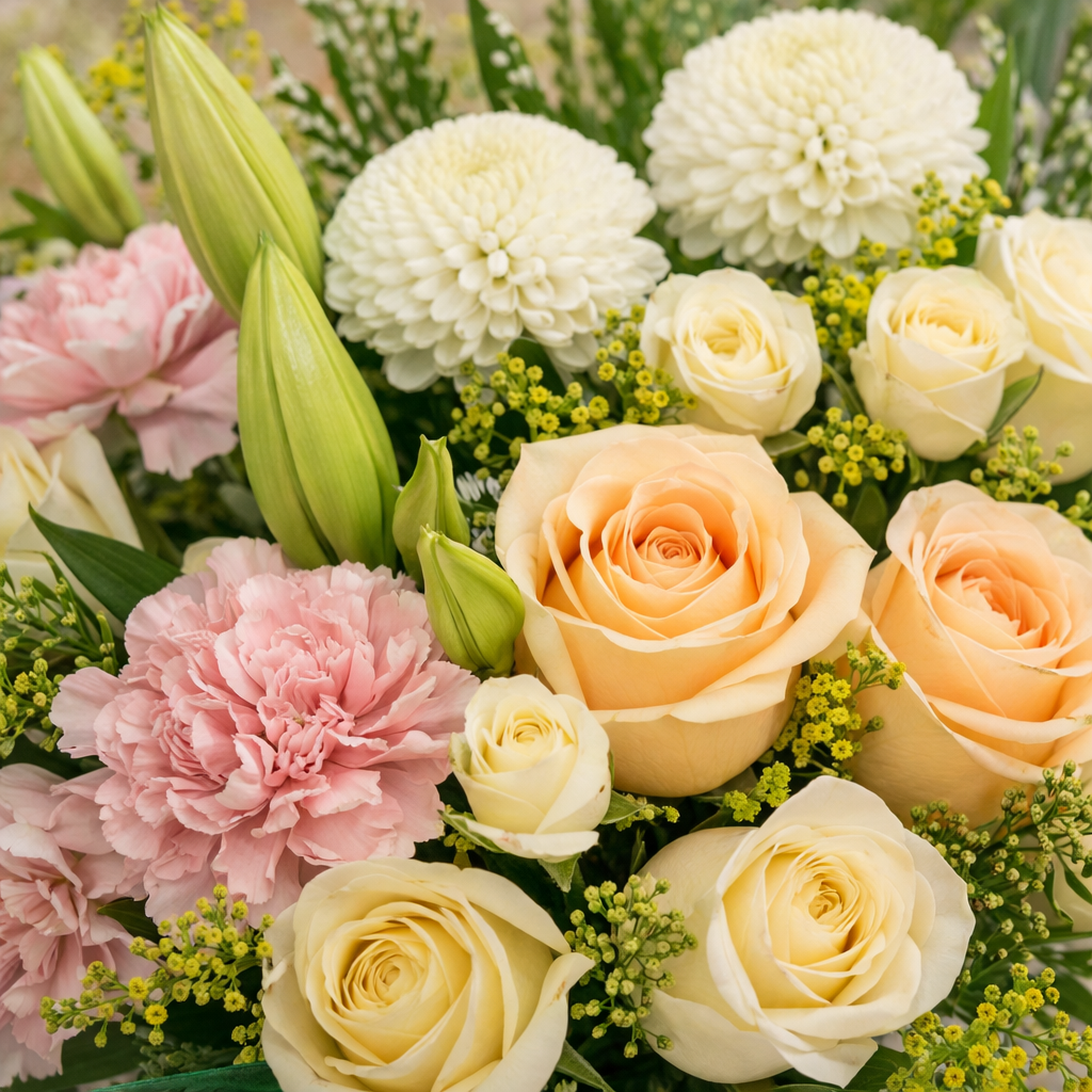 Poem in Pastel (Rose, Carnation, Lily) | Hari Raya Bloom Box Flowers