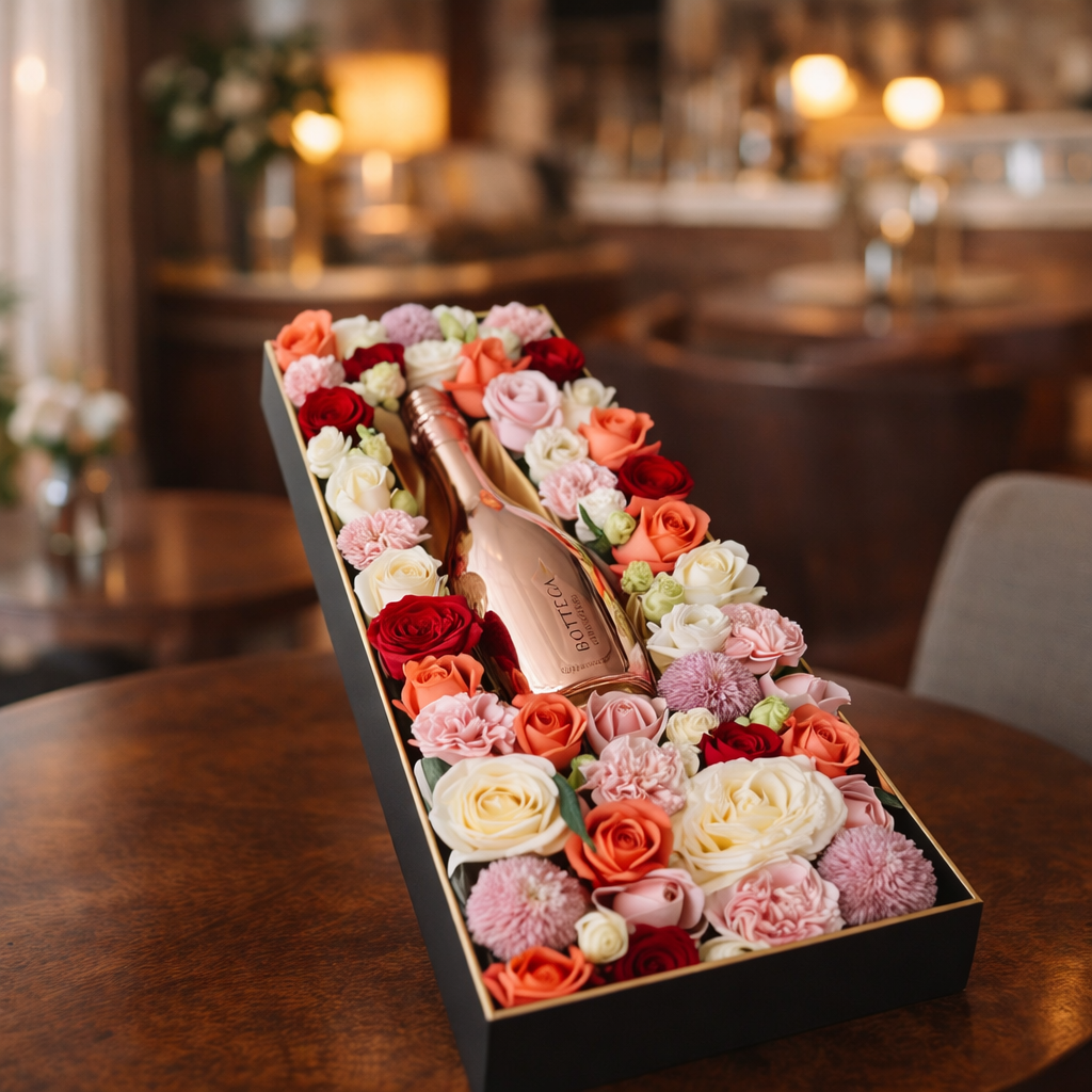 Rosé Reverie (Roses, Chrysanthemums, Carnations) | Flower Box