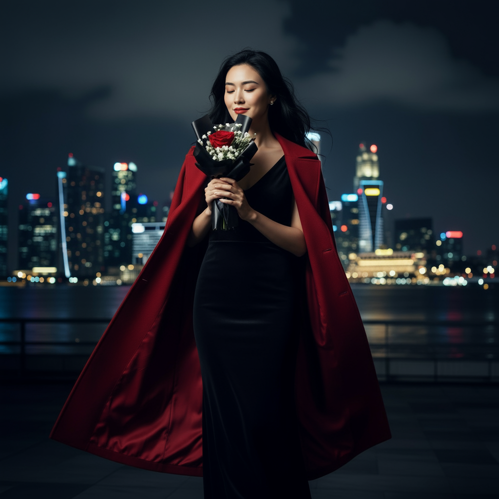 Ruby Haze (Roses, Baby's Breath) | Fresh Bouquet