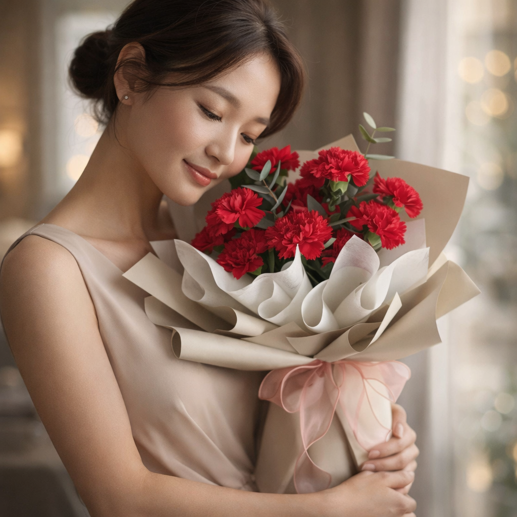 Scarlet Tribute (Carnations) | Flower Bouquet
