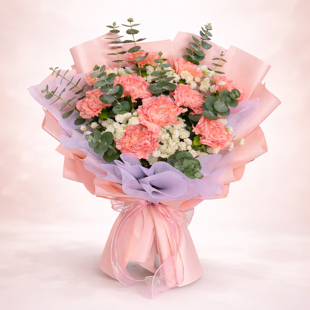 Tender Harmony (Carnation, Baby's Breath) | CNY Flowers