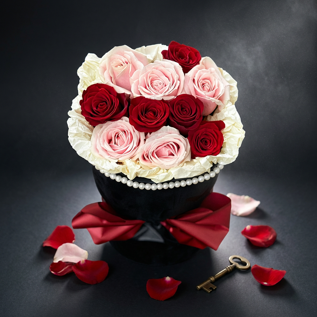 Velvet Darling (Red Roses, Pink Roses) | Fresh Bouquet