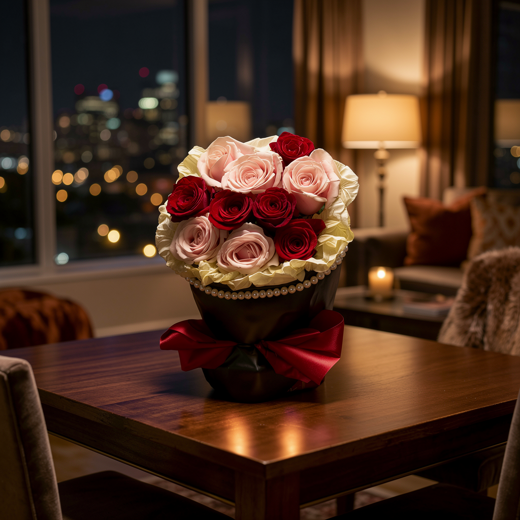 Velvet Darling (Red Roses, Pink Roses) | Fresh Bouquet