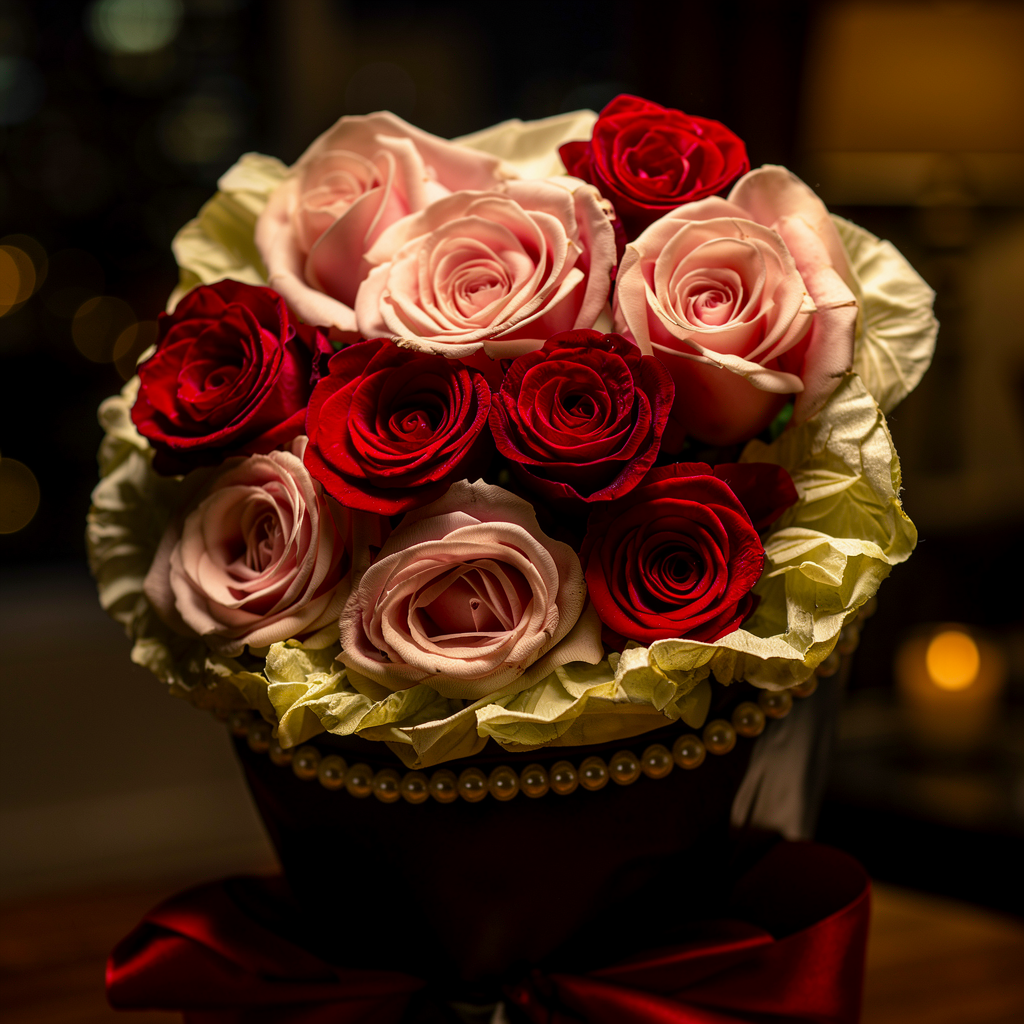 Velvet Darling (Red Roses, Pink Roses) | Fresh Bouquet