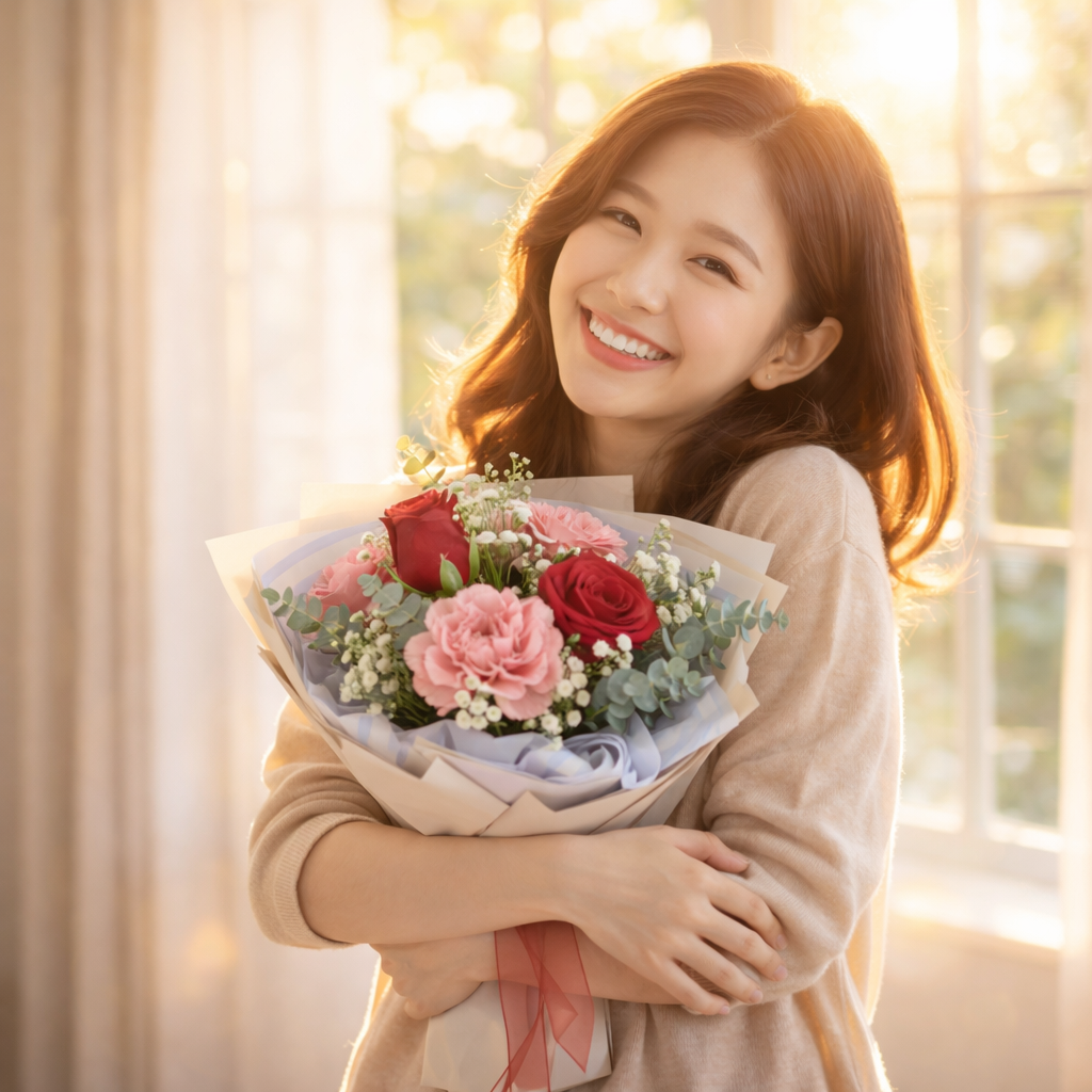 Velvet Promise (Carnation, Rose, Wax Flower) | International Women's Day Flowers