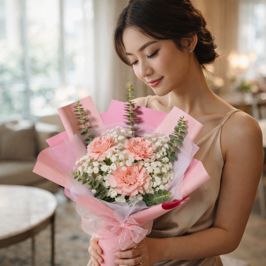 Violet Whisper (Carnations) | Fresh Bouquet