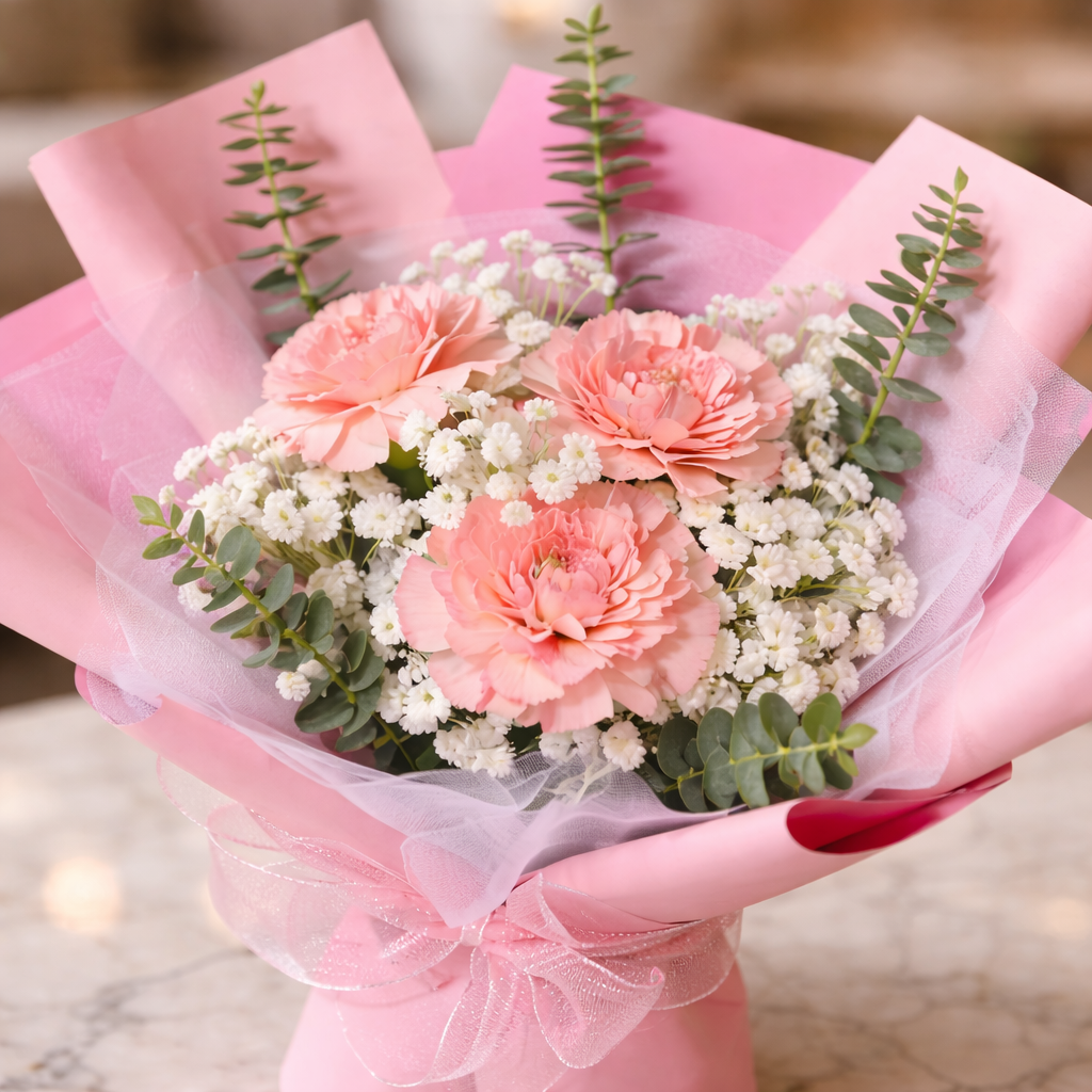 Violet Whisper (Carnations) | Fresh Bouquet