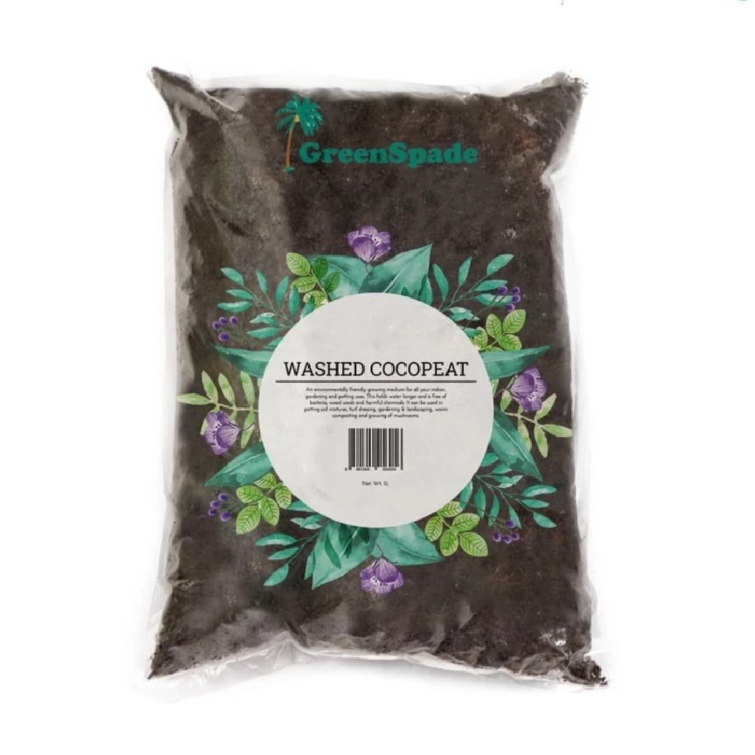 GreenSpade Washed Cocopeat 5L