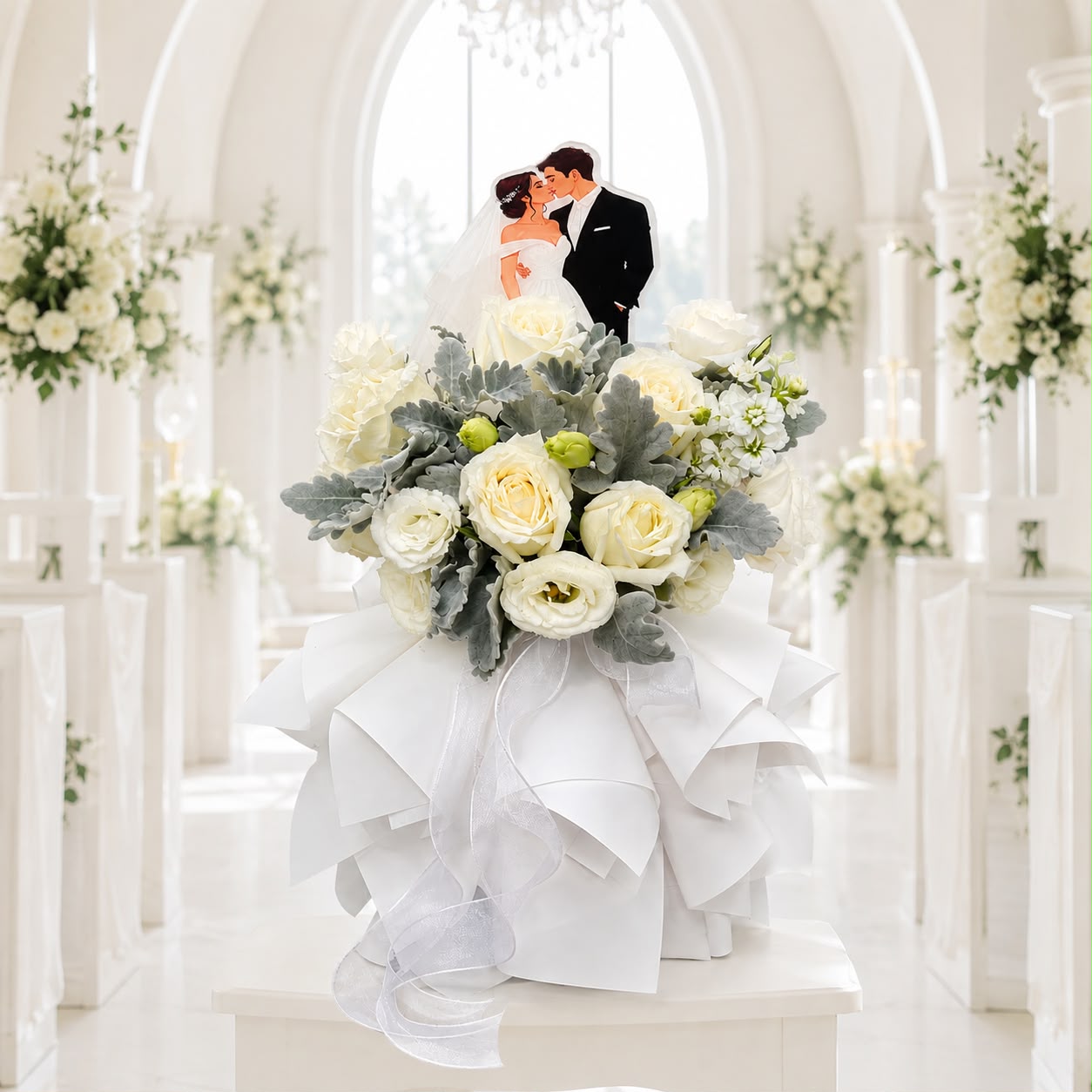 Everlasting Vows (Roses, Eustoma) | Fresh Flower Bouquet