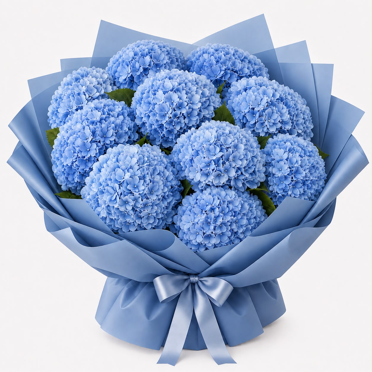Blue Hydrangea Serenity – 10 Stalks | Fresh Flower Bouquet