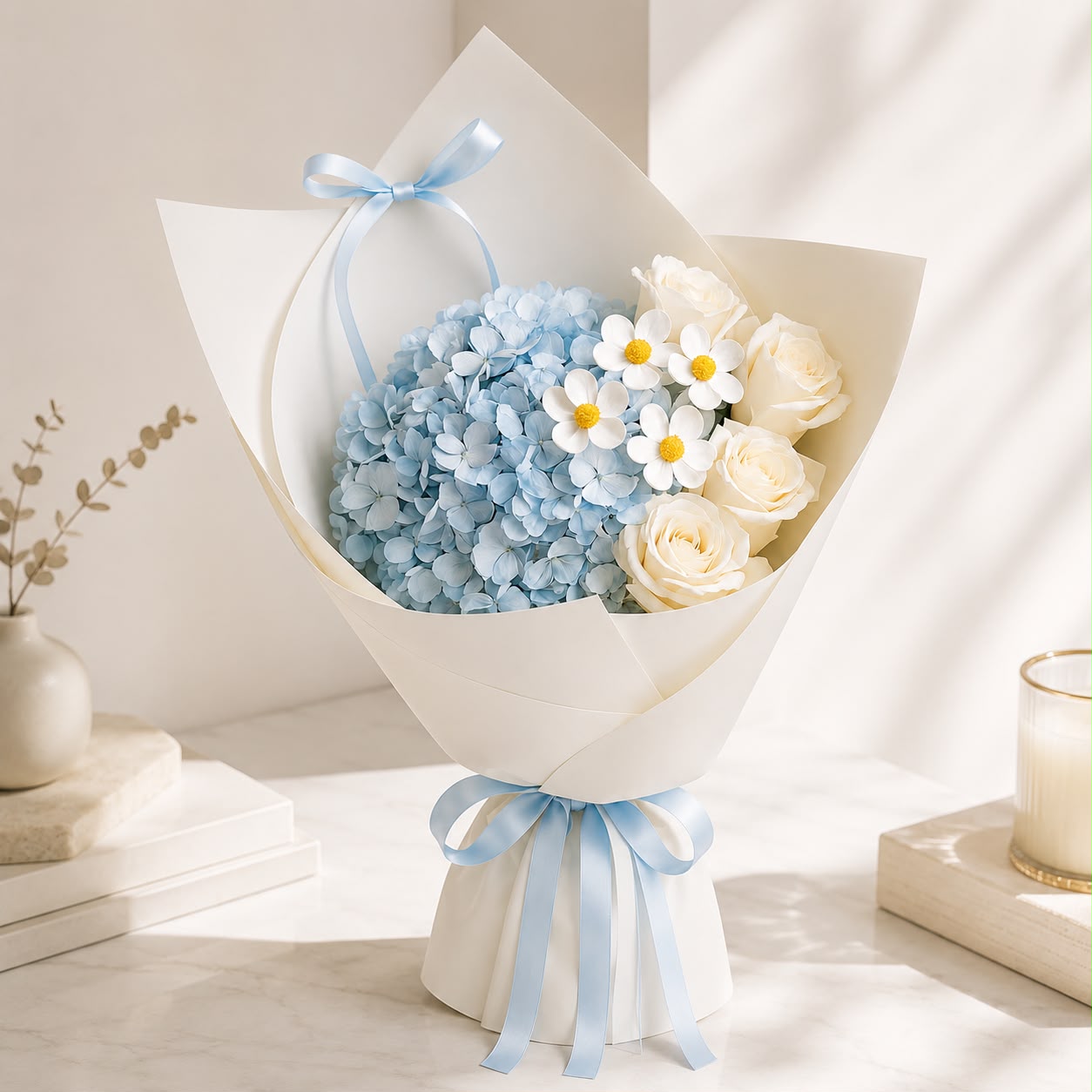 Blue Serenity | Fresh Hydrangea Bouquet