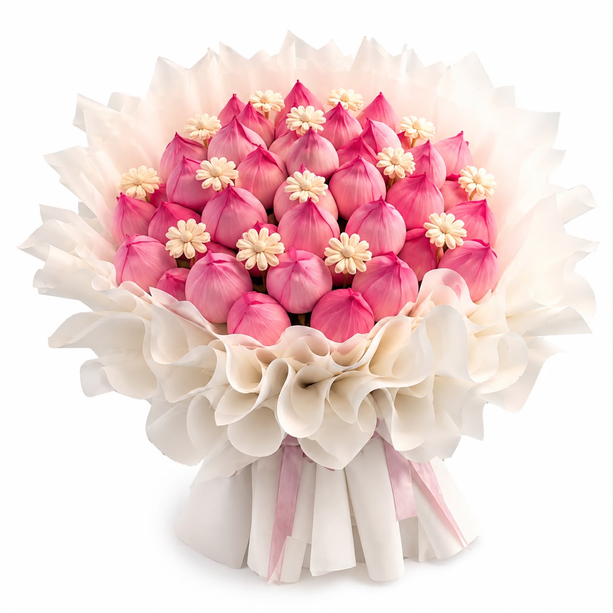 Lotus Éclat – 30 Pink Lotus | Grand Flower Bouquet
