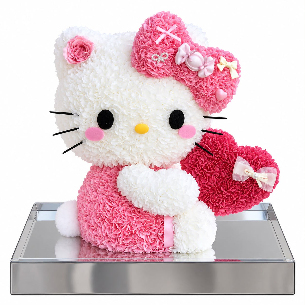 Hello Kitty Flower| Preserved Flower Sculpture