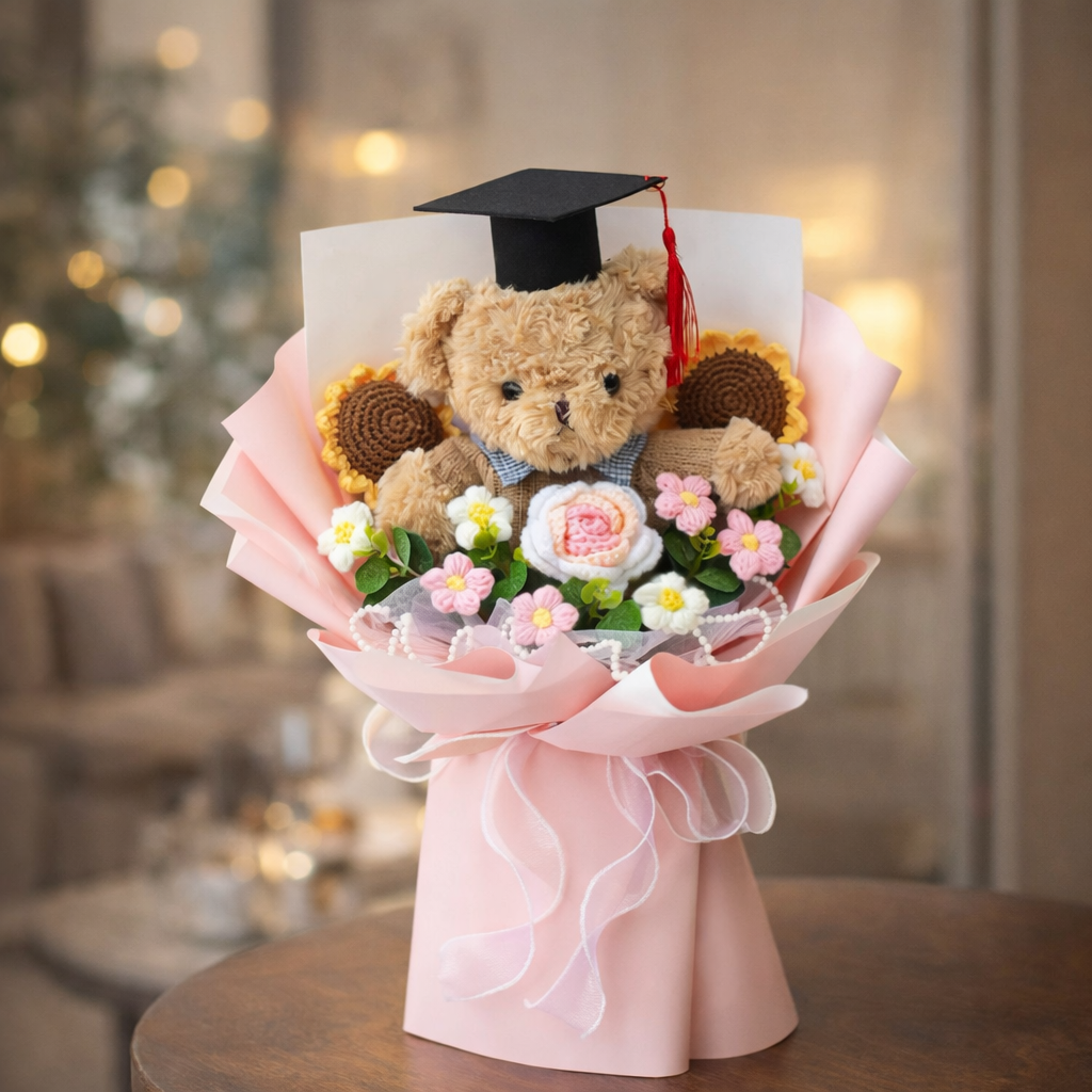 Scholar's Petal Parade | Crochet Flower Bouquet