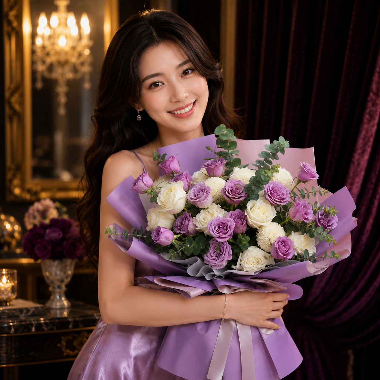Petal Meringue (Roses, Chrysanthemum) | Fresh Bouquet