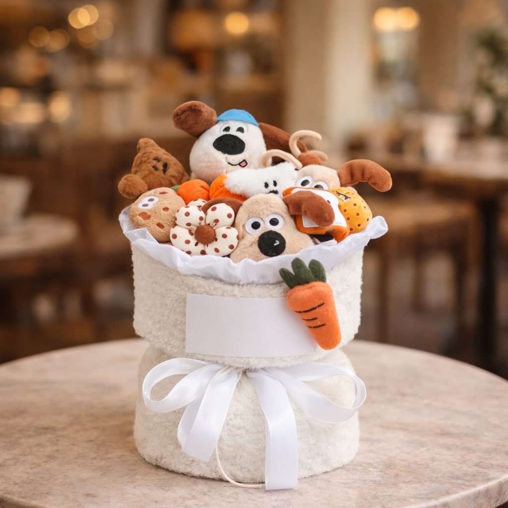 Biscuit Buddies | Crochet Flower Bouquet