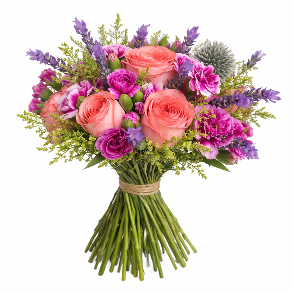 Lavender Bloomrush (Roses, Ranunculus, Lavender) | Flower Bouquet
