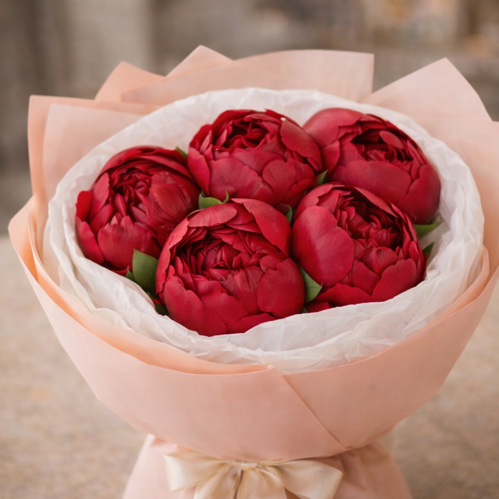 Ruby Sonata (Peonies) | Fresh Flower Bouquet