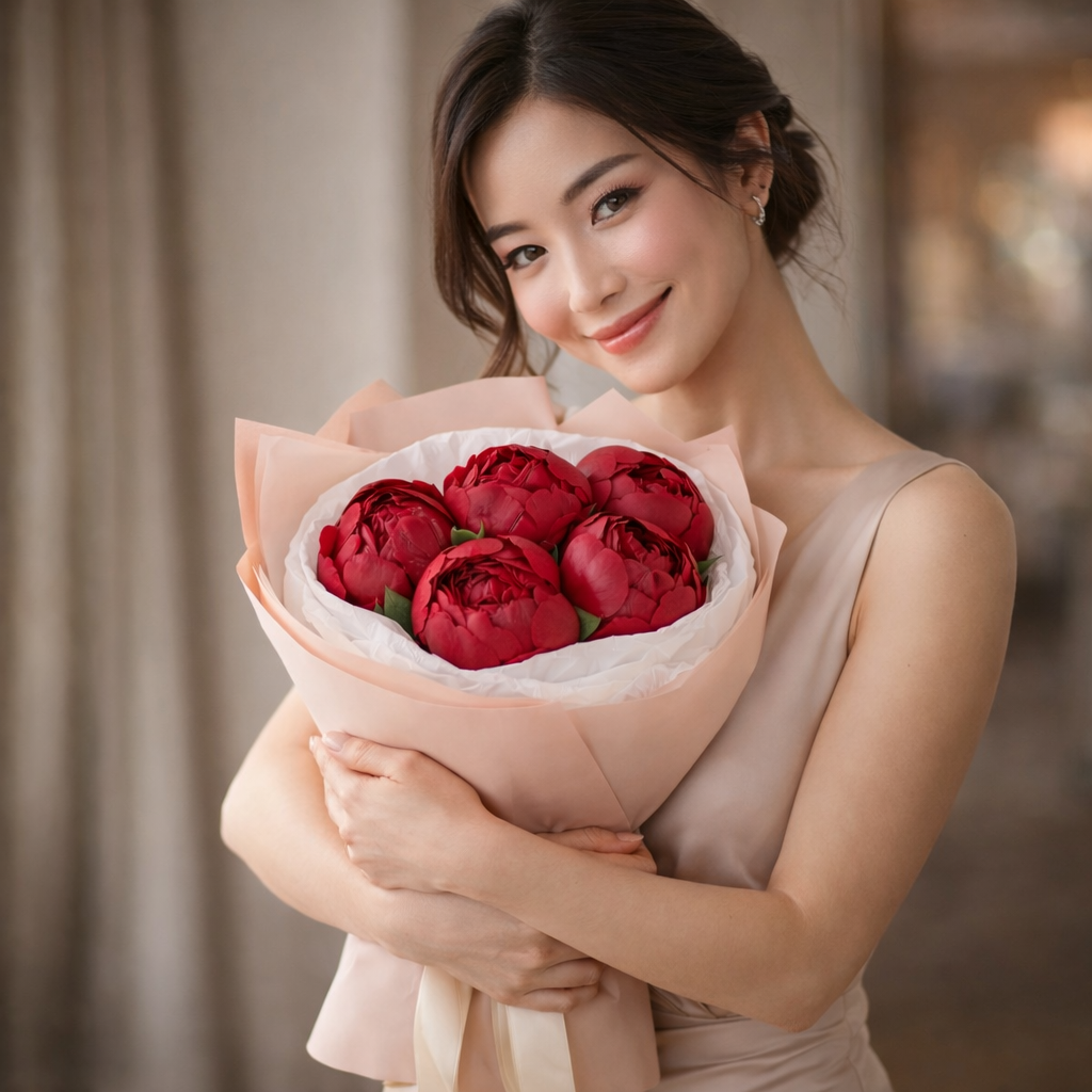 Ruby Sonata (Peonies) | Fresh Flower Bouquet