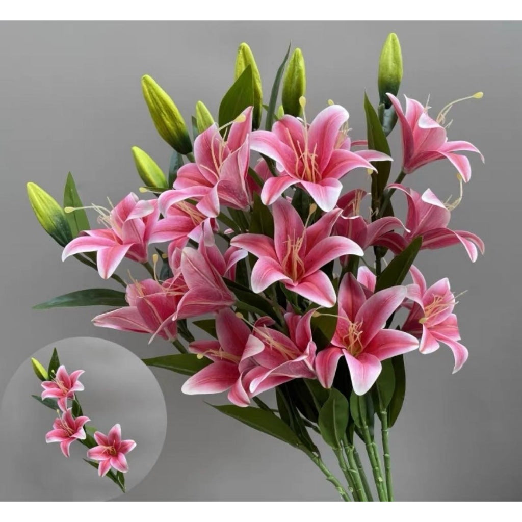 Artificial Pink Lilies